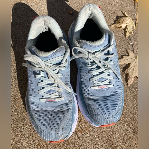 Hoka One One W Bondi 7 Blue Fog Running Shoe Sneaker Women’s Size 6 - Picture 6 of 16